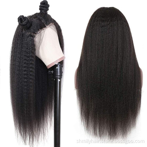 Raw Brazilian Virgin Human Hair Swiss Lace Front Wig Cheap Hd Full Lace Frontal Closure Wig Human Hair For Black Women Vendor